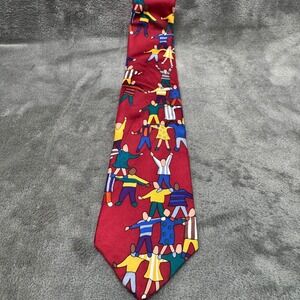 Save The Children Tie Manhattan‎ Menswear Group Red Novelty Necktie
